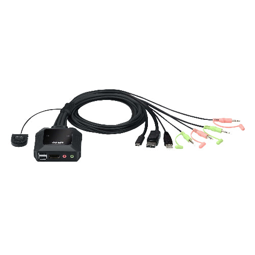Aten 2-Port USB-C DisplayPort Hybrid Cable KVM Switch Aten 2-Port USB-C DisplayPort Hybrid Cable KVM Switch